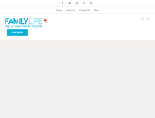 Tablet Screenshot of familylifecanada.com